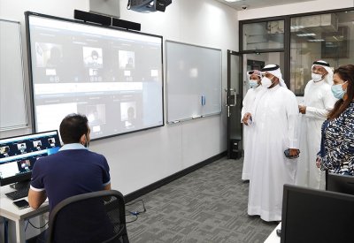 الإدارة التنفيذية بالبوليتكنك تتفقد سير عملية اختبارات القبول الافتراضية
