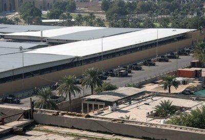 هجوم صاروخي يستهدف قاعدة عسكرية لسفارة أميركا ببغداد