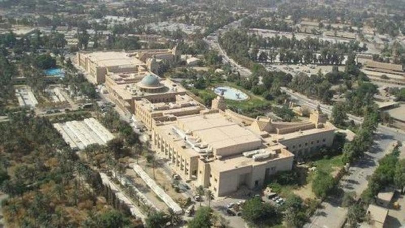 سقوط صاروخ كاتيوشا على محيط المنطقة الخضراء وسط بغداد