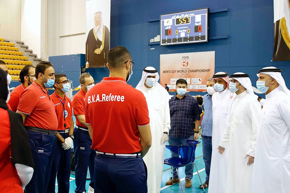 النصف يطمئن على سير الإجراءات الإحترازية بنصف نهائي كأس ولي العهد