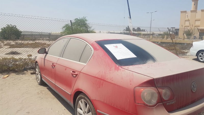 حملة بلدية لإزالة سيارات السكراب في سلماباد