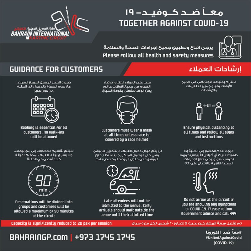 حلبة البحرين للكارتينج تستأنف نشاطها في 1 سبتمبر