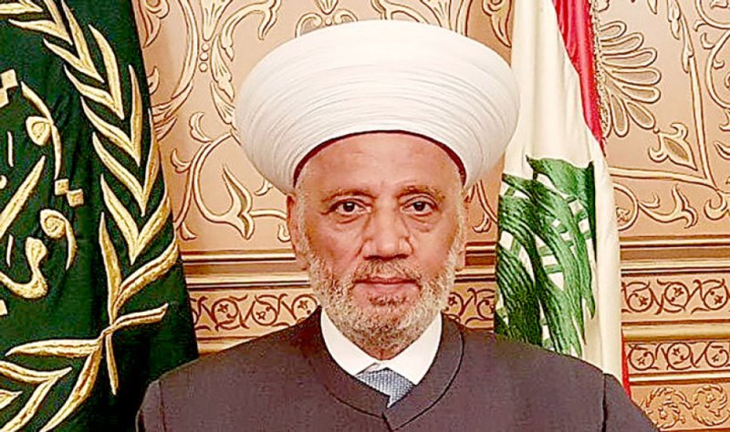 مفتي لبنان يحذر من الفتنة