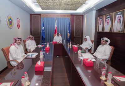 علي بن خليفة يترأس الاجتماع التنسيقي لنهائي كأس جلالة الملك المفدى