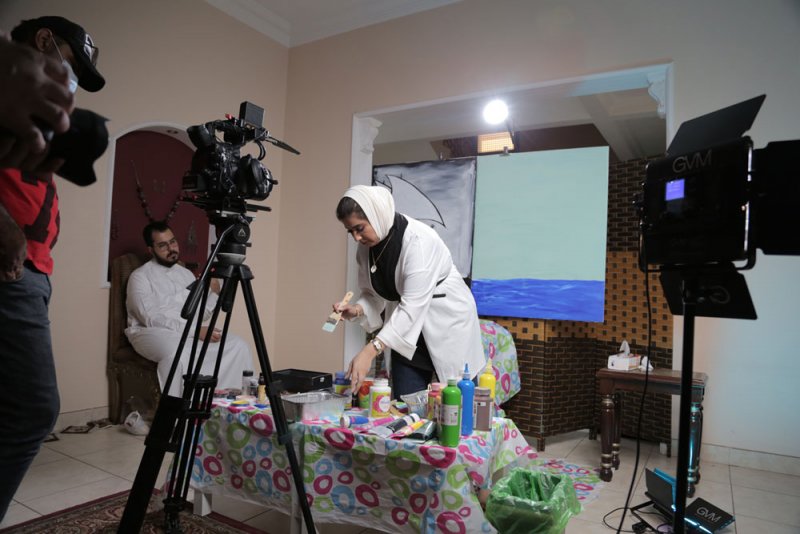 تصوير "احترافي" للمشاركات المتأهلة لنهائيات مسابقة #موهبتك_فالبيت