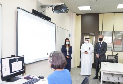 الإدارة التنفيذية بالبوليتكنك تتفقد سير عملية "الفصول الافتراضية"