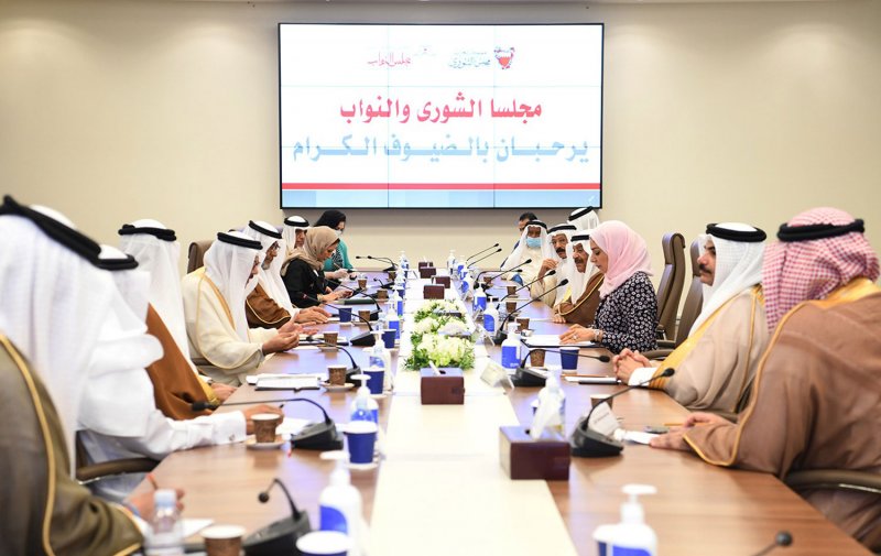 السلطة التشريعية تجتمع مع وزير الخارجية ووزير شؤون مجلسي الشورى والنواب