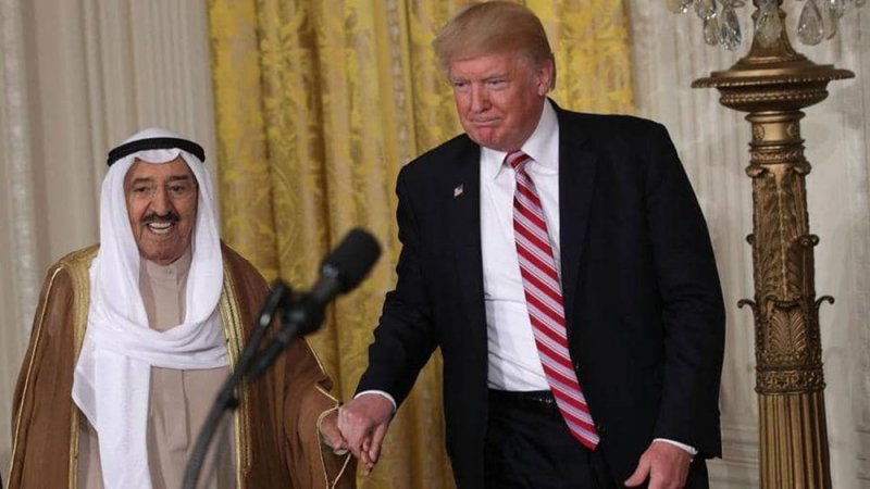 ترامب يمنح أمير الكويت وسام الاستحقاق العسكري