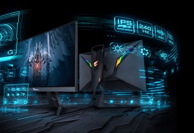 غيغابايت تطلق شاشتها Aorus FI25F