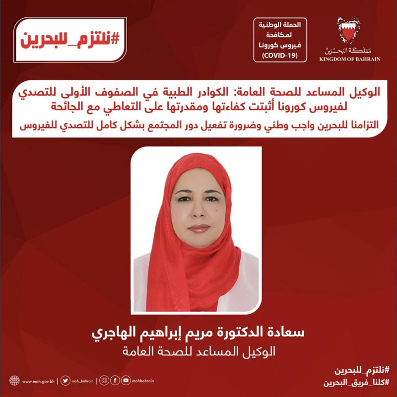 الهاجري: الكوادر الطبية بالصفوف الأولى أثبتت كفاءتها ومقدرتها على التعاطي مع الجائحة