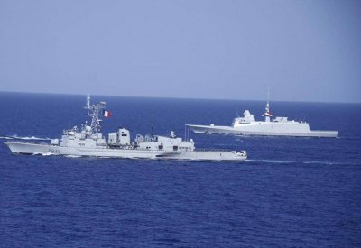 تدريب بحري مصري فرنسي في المتوسط