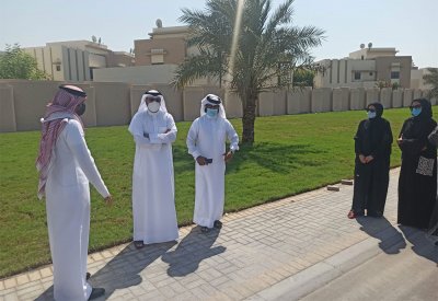 مدير عام بلدية "الجنوبية" يتفقد مشروع تجميل شارع الزلاق 