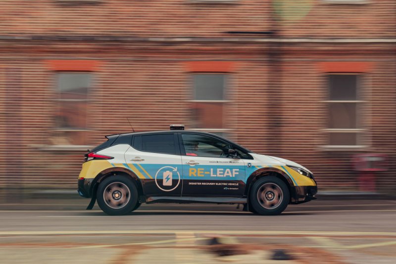 نيسان RE-LEAF توفر الطاقة عند الحاجة إليها أينما كان