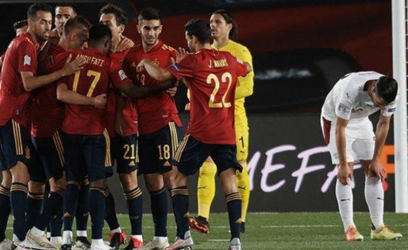 المنتخب الأسباني يعزز صدارته في دوري أمم اوروبا بفوزه على المنتخب السويسري