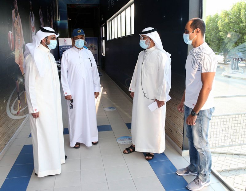 لجنة "تقصي كورونا" تطلع على الاحترازات الوقائية لاتحاد كرة السلة