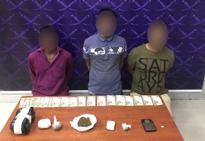 القبض على 3 أشخاص لترويجهم للمواد المخدرة