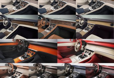Bentley تقدّم 5,000 خيار من القشرات الخشبية 