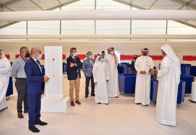 وفد حلبة البحرين الدولية يزور مركز الاستقبال في مطار البحرين استعدادا للسباقات الدولية