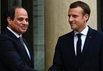 السيسي وماكرون يبحثان الأزمة الليبية ومكافحة الإرهاب