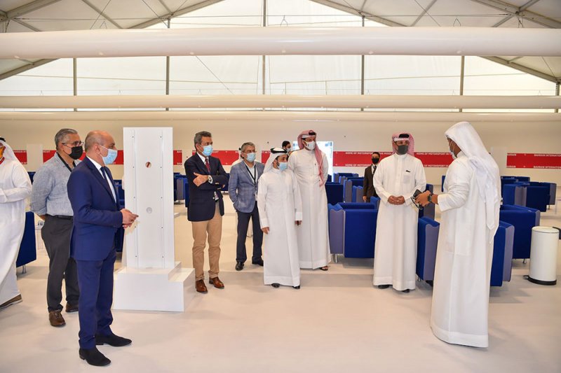 وفد حلبة البحرين الدولية يزور مركز الاستقبال في مطار البحرين استعدادا للسباقات الدولية