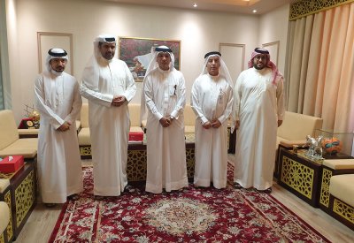 البوعينين يستقبل الأمين العام للاتحاد البحريني لكرة اليد