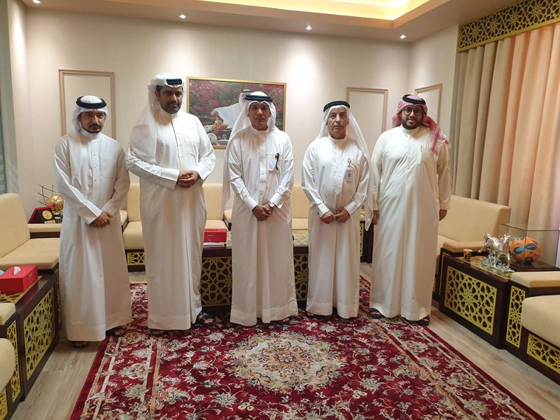 البوعينين يستقبل الأمين العام للاتحاد البحريني لكرة اليد