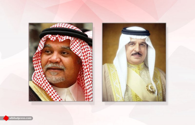 جلالة الملك المفدى يتلقى اتصالاً هاتفياً من سمو الأمير بندر بن سلطان
