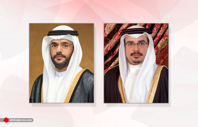 سمو ولي العهد يتلقى برقية تعزية من ولي عهد الشارقة