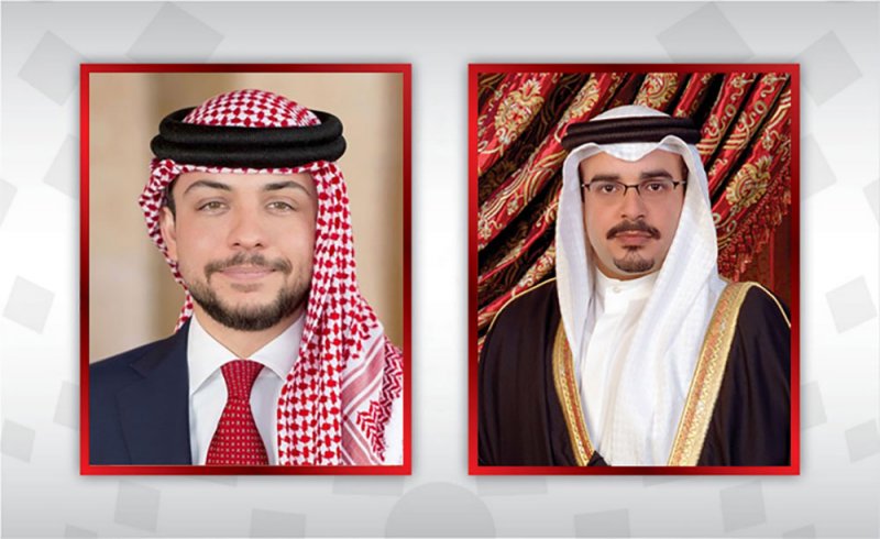 سمو ولي العهد يتلقى برقية تعزية من ولي عهد الأردن