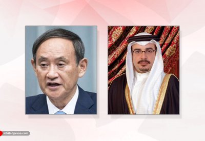 سمو ولي العهد يتلقى برقية تعزية من رئيس وزراء اليابان