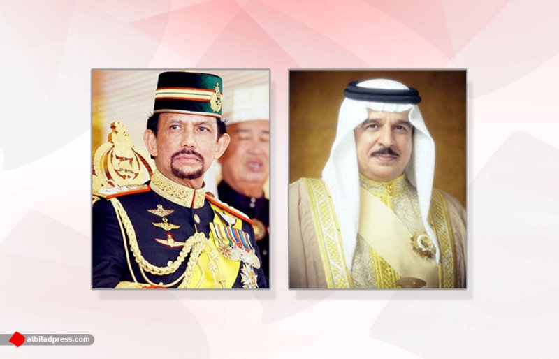 جلالة الملك المفدى يتلقى برقية تعزية ومواساة من سلطان بروناي دار السلام