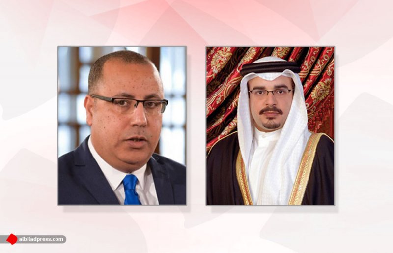 سمو ولي العهد يتلقى برقية تعزية من رئيس الحكومة التونسية