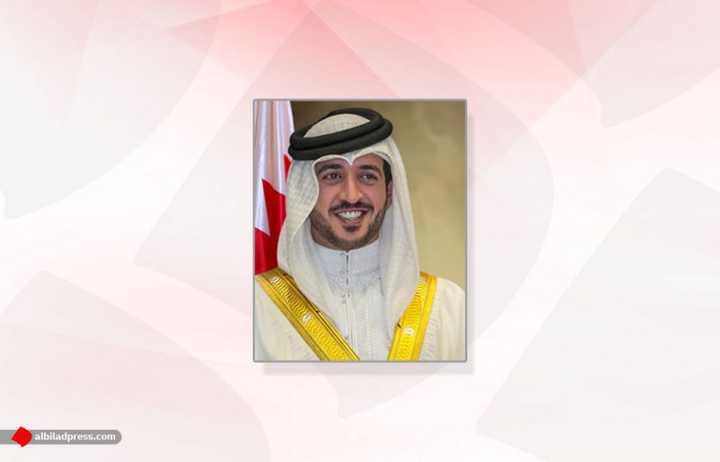 سمو الشيخ خالد بن حمد يقدم التعازي الى جلالة الملك وسمو ولي العهد