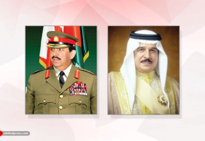 جلالة الملك المفدى يتلقى برقية تعزية ومواساة من القائد العام لقوة دفاع البحرين