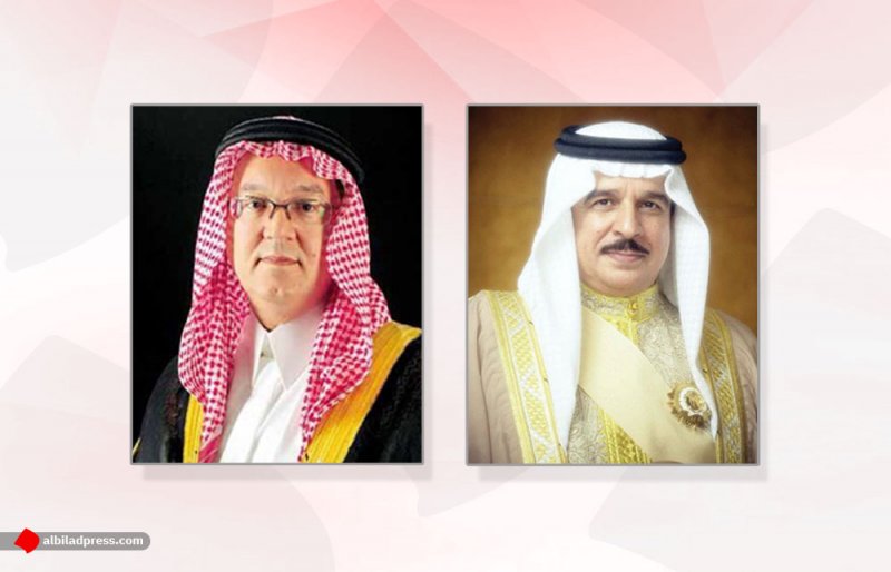 جلالة الملك المفدى يتلقى برقية تعزية ومواساة من سمو الأمير عمرو بن محمد الفيصل