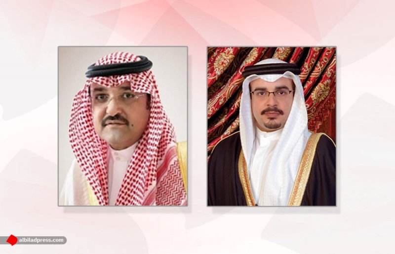 سمو ولي العهد يتلقى برقية تعزية ومواساة من سمو الأمير مشعل بن ماجد بن عبدالعزيز