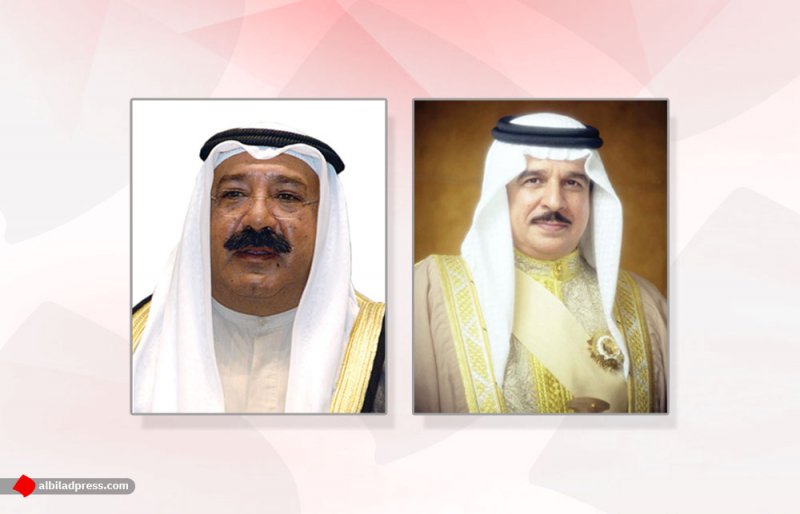 جلالة الملك المفدى يتلقى برقية تعزية من الشيخ ناصر صباح الأحمد الصباح