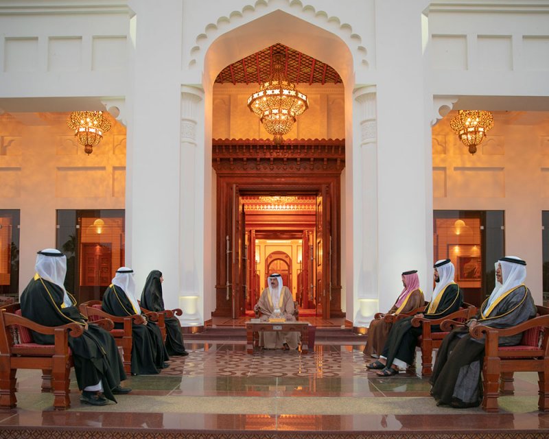 جلالة الملك المفدى يستقبل رئيسي مجلسي النواب والشورى ونائب رئيس المجلس الأعلى للقضاء
