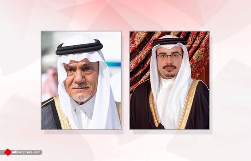 سمو ولي العهد رئيس الوزراء يتلقى برقية تعزية من صاحب السمو الملكي الأمير تركي الفيصل