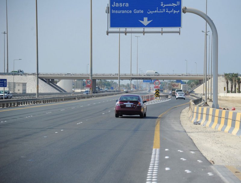 "شؤون الأشغال" تفتتح المرحلة الثالثة من مشروع تقاطع الجسرة