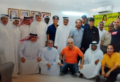 المدرب القدير عدنان أيوب يثمن الاحتفاء به وتكريمه من قِبل رئيس وأعضاء النادي الاهلي