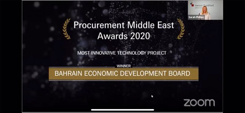 بالصور: البحرين تفوز بـ 3 جوائز في المؤتمر الافتراضي للشرق الأوسط للمشتريات