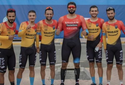 ناصر بن حمد ينشر مشاركة وفوز فريق (فيكتوريوس) بالمركز الأول في سباق الدراجات الهوائية