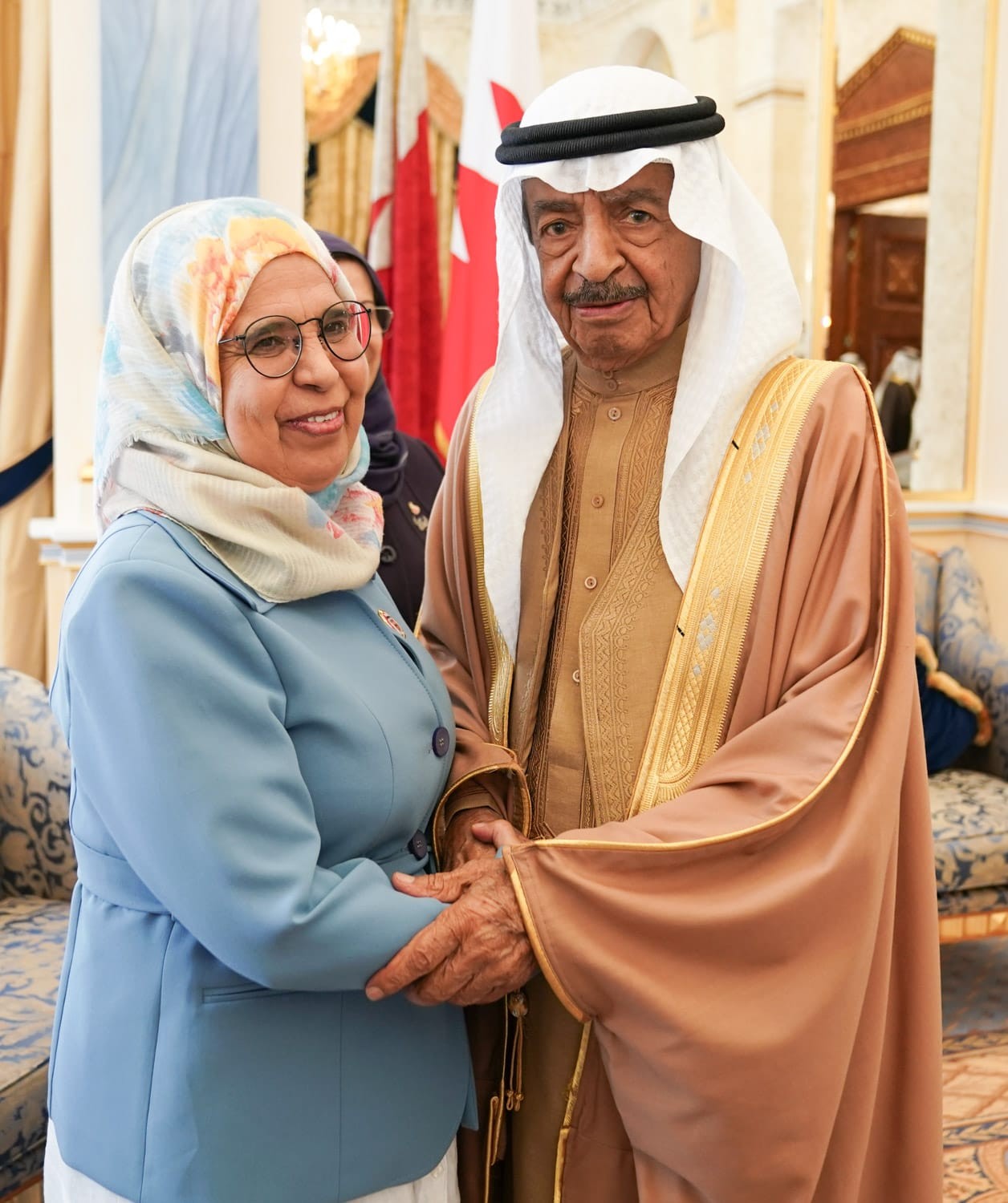 د. أمل الجودر مع سمو الأمير الراحل