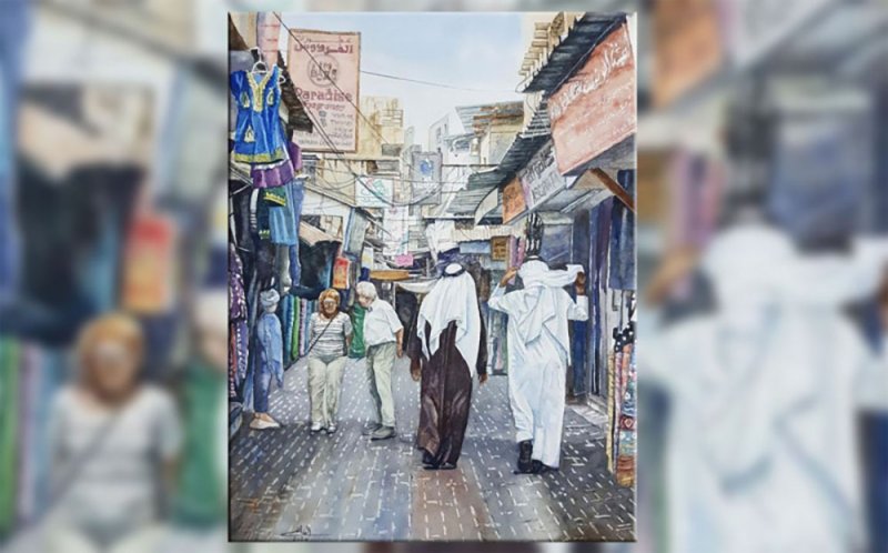 إبراهيم الغانم يحتفي بطبيعة البحرين وتنوّعها عبر لوحات واقعية