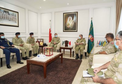 مدير أركان الحرس الوطني يستقبل مدير التعاون العسكري الخارجي لجمهورية باكستان