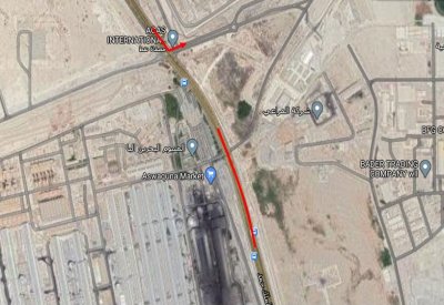 غلق مسارات ضمن أعمال تطوير شارع الملك حمد