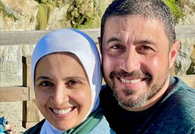 أول ظهور لحنان ترك مع زوجها