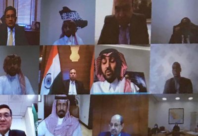 سفير البحرين في الرياض يشارك في اجتماع مرئي بتنظيم من وزارة الرياضة بالمملكة العربية السعودية