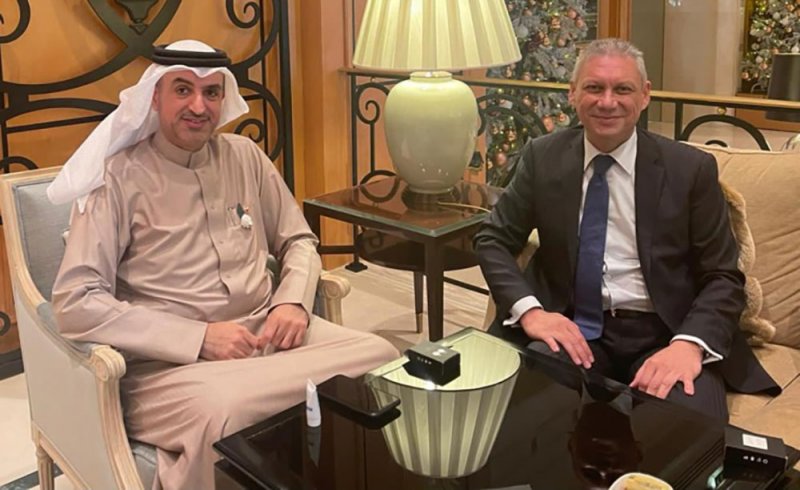 سفير البحرين في القاهرة يلتقي مندوب جمهورية مصر العربية الدائم لدى جامعة الدول العربية